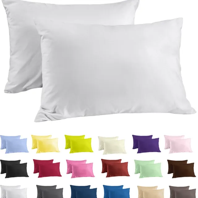 Zavelo Katoen Kussenslopen Basics Licht Grijs (set van 2)-60 x 70 cm (standaard)