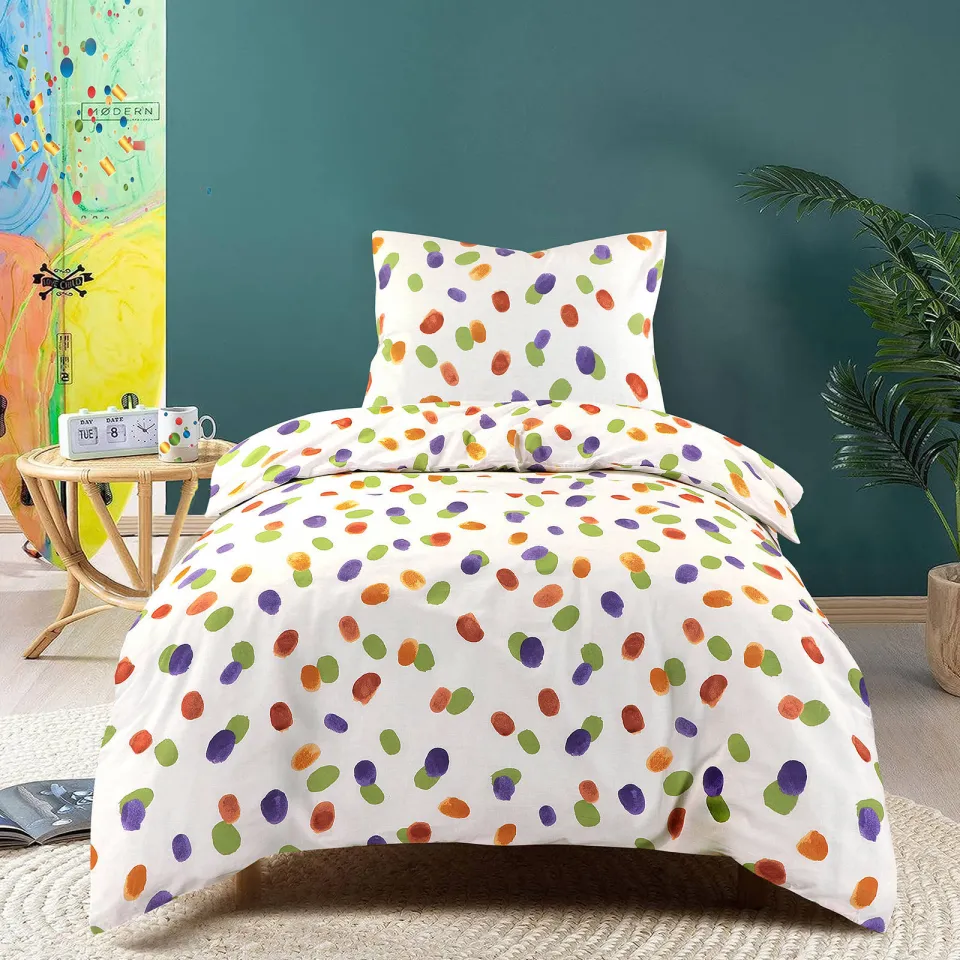 NOUS Kids katoenen dekbedovertrek kinderbed (120x150 cm) multi, foto 2