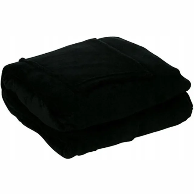 PINGYANG RONGRONG HANDICRAFT Warme Deken - Plaid met Mouwen Zwart