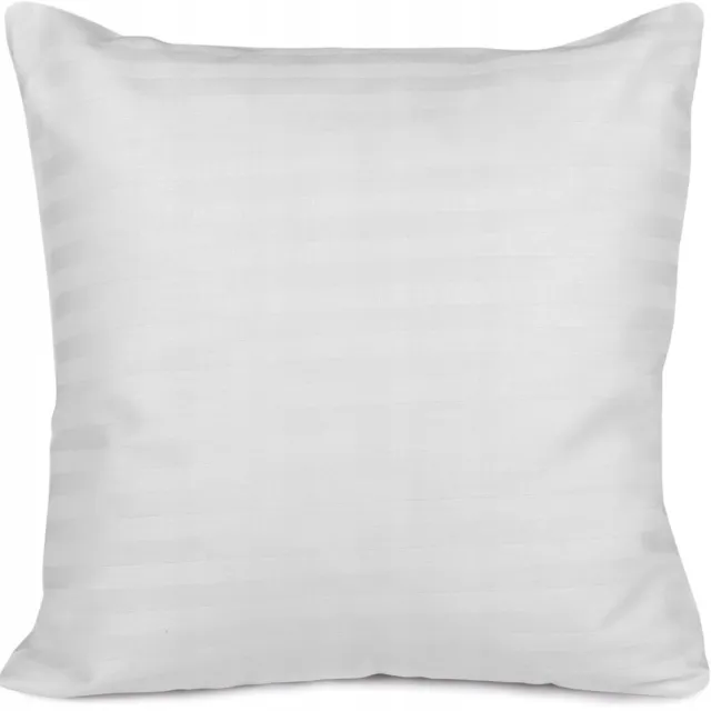 Darymex Katoenen Kussensloop 40x40cm - Elegant Wit Gestreept