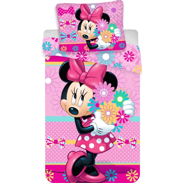 Minnie Mouse Dekbedovertrek 140x200 Katoen Duurzaam Roze