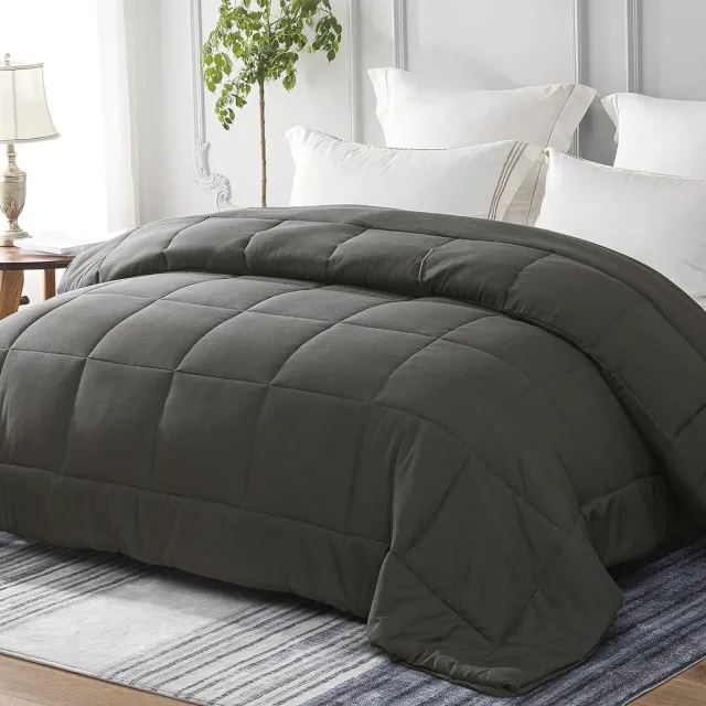 Solacis Dekbed zonder overtrek en wasbaar - Hoesloos - Dekbed - Zonder hoes - Wasbaar - Must have! Donkergrijs