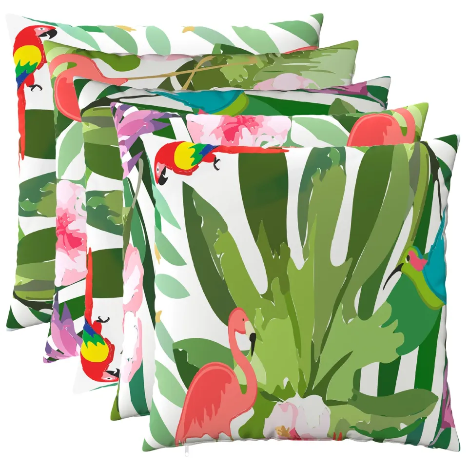 vidaXL Kussensloop 6 st HEERLEN Meerkleurig 80 x 80 cm Polyester