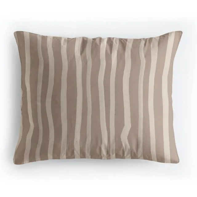 Zelesta Pure Design Katoen Kussensloop set van 2 - Brown Stripes 80x80cm