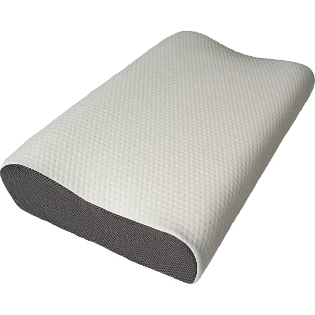 SUNMOOL Hoofdkussen Memory foam - Memory Foam Pillow - Hoofdkussen - Ergonomisch Hoofdkussen - Slaapkussen - Kussen Tegen Slaap en Nekklachten - 60 x 40 x 9/11cm Grijs