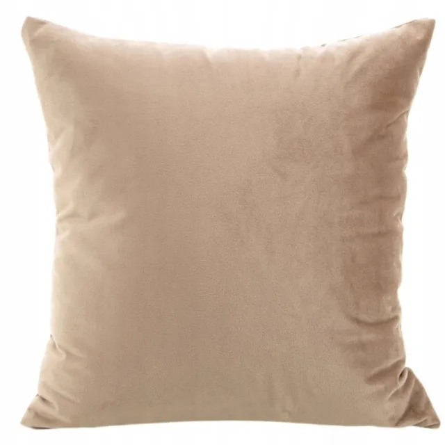 Eurofirany Decoratieve kussenhoezen Velours Donkerbeige 40x40cm