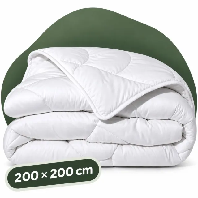 Sleeps All Year Dekbed Enkel 200x200 cm - Anti Allergie Dekbed - Super Zacht en Soepel - Tweepersoons Dekbed Wit
