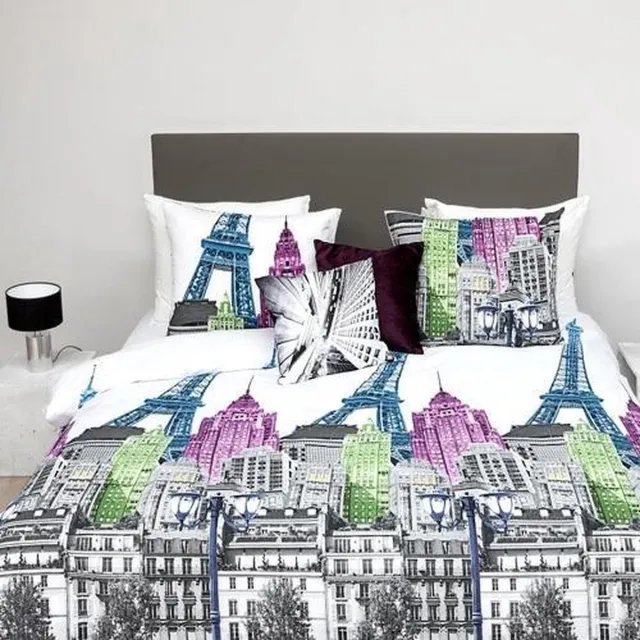 Heckettlane HNL Pure Cotton Dekbedovertrek City Life - Litsjumeaux - 240x200/220 - Multi