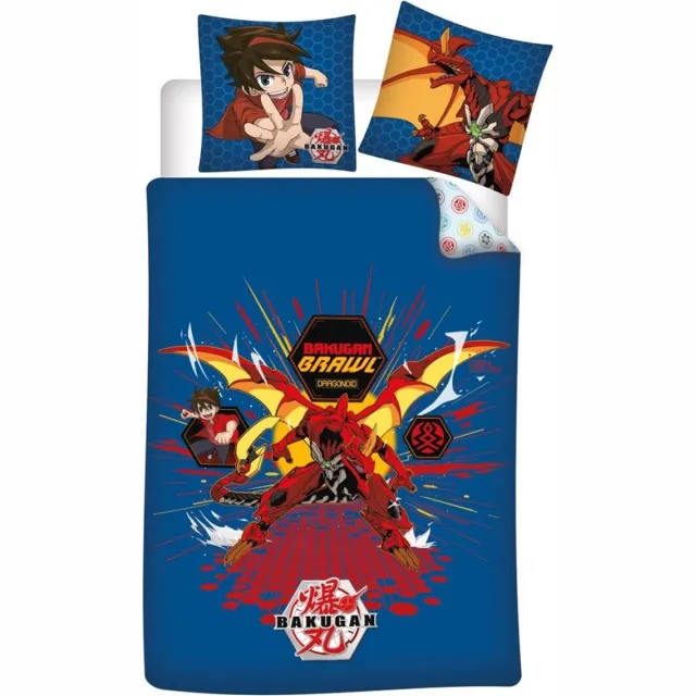 Bakugan Dekbedovertrek Brawl - Eenpersoons - 140 x 200 cm - Polyester Multicolor