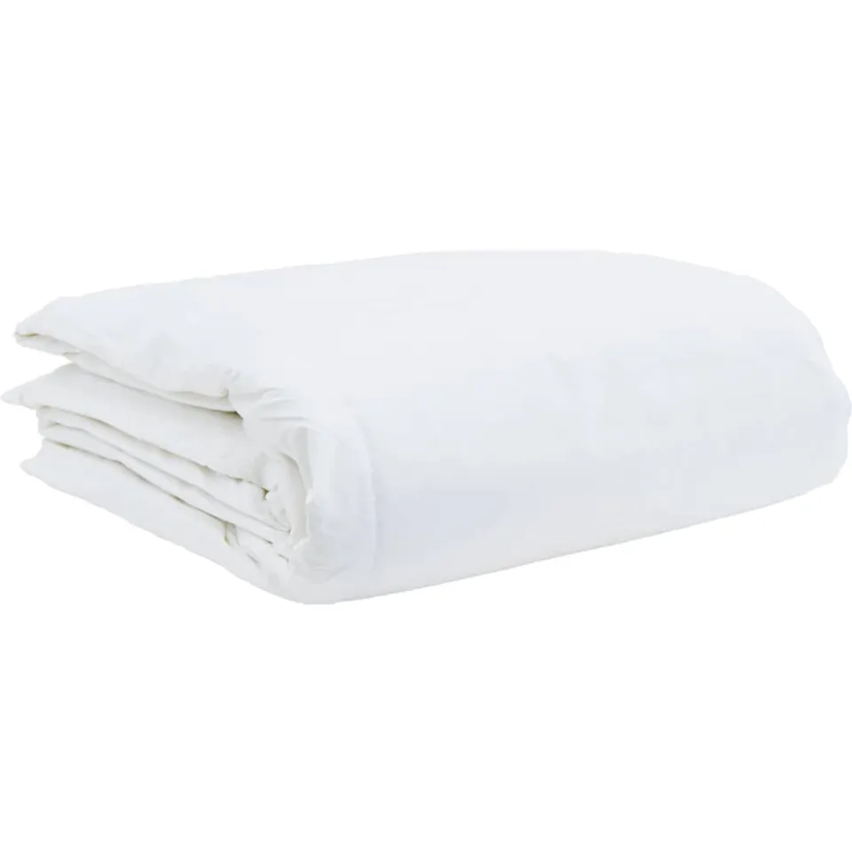 vidaXL Zomer Dekbed 240 x 220 cm Zomer Veren Wit Ademend, foto 4