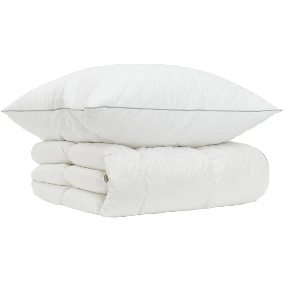 vidaXL 90% ganzen dons dekbedset FULDA 2 st 150 x 200 cm Winter Wit, foto 3