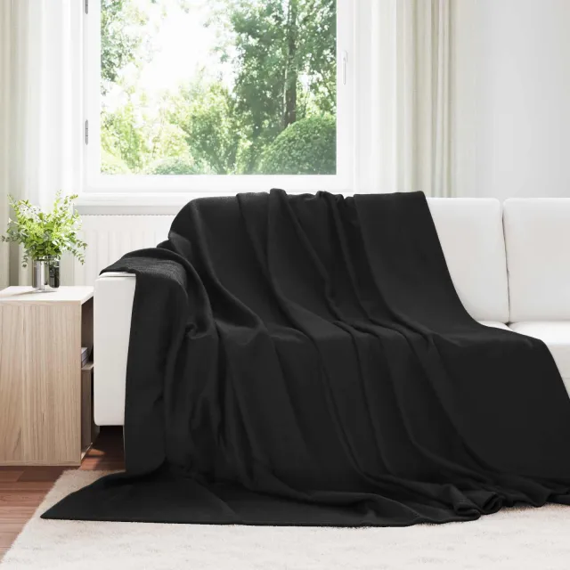 vidaXL Kleden 24 st Zwart 240 x 220 cm 17,63 kg Fleece, foto 2