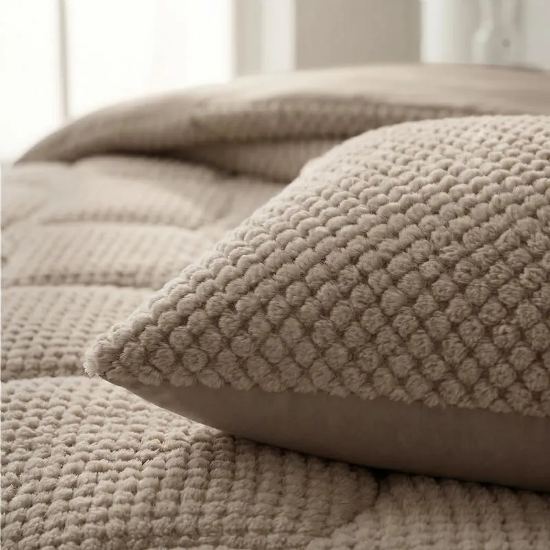 Zensation Lazy all-in-one dekbed Teddy fur - taupe, foto 4