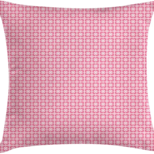 ABAKUHAUS Abstracte Kussenhoes – 40x40 cm – Dubbelzijdig bedrukt Pastelroze Pastel roze