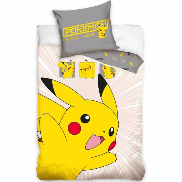 Pokémon Pikachu Dekbedovertrek #0025 - 140 x 200 cm - 70 x 90 cm multicolor