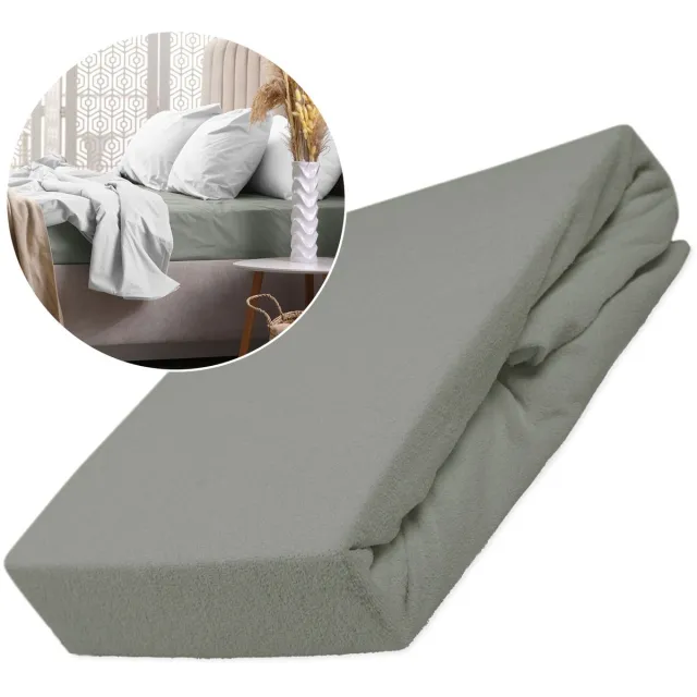 Darymex Hoeslaken Frotte 160x200 cm met Elastiek - Keuze uit Kleuren Veelkleurig