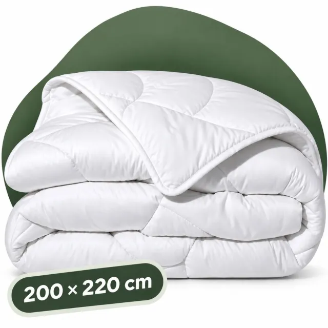 Sleeps All Year Dekbed Enkel 200x220 cm - Anti Allergie Dekbed - Super Zacht en Soepel - Tweepersoons Dekbed Wit