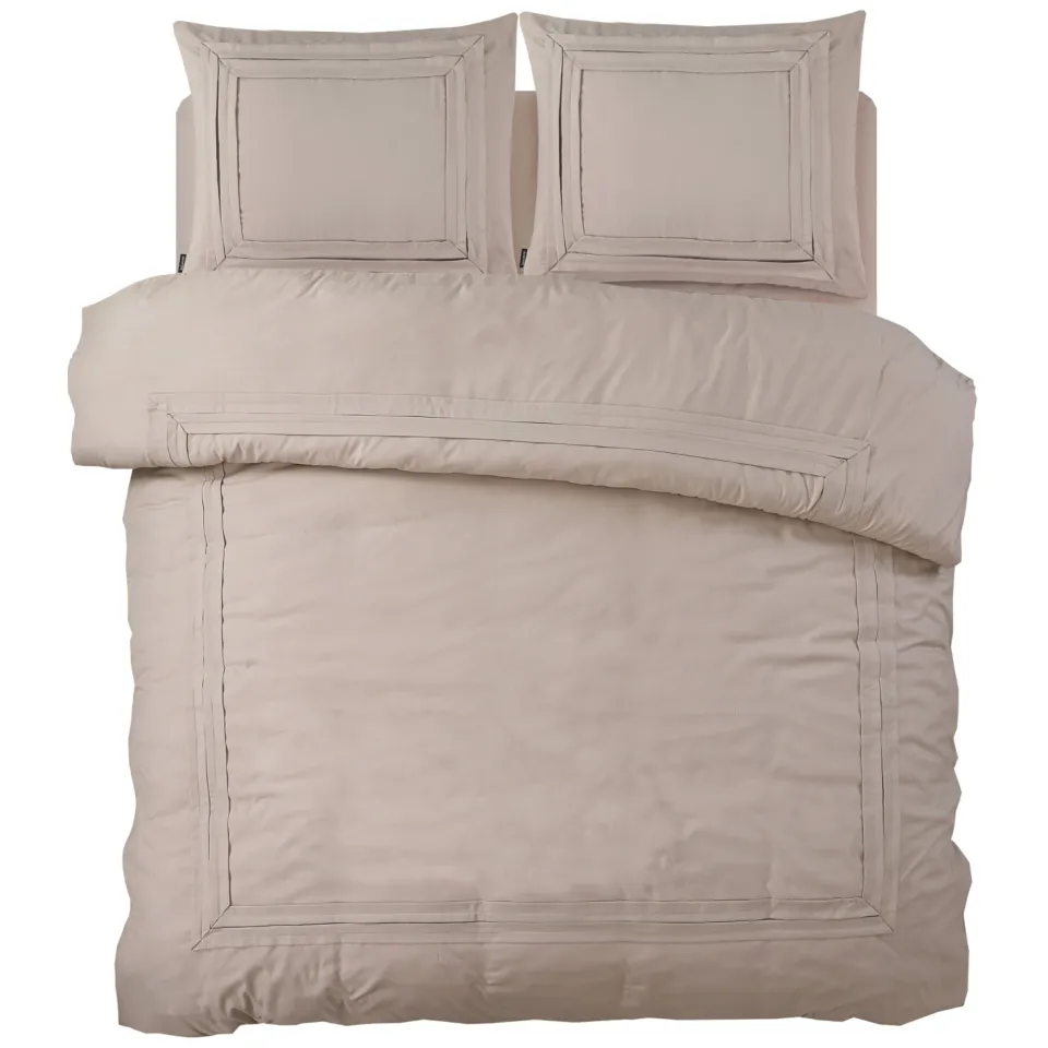 Sleeptime polyester dekbedovertrek 1-persoons (140x220 cm) beige, foto 2