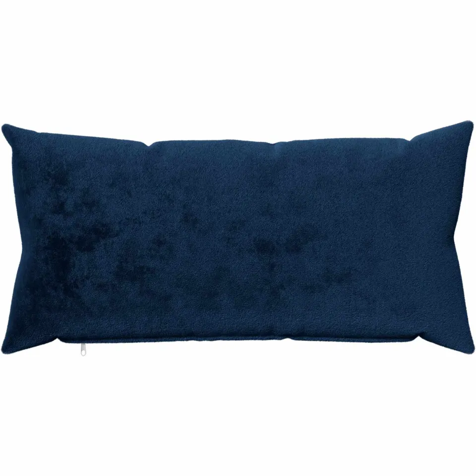 vidaXL Kussensloop 2 st HEERLEN Marineblauw 40 x 80 cm Flanel, foto 2