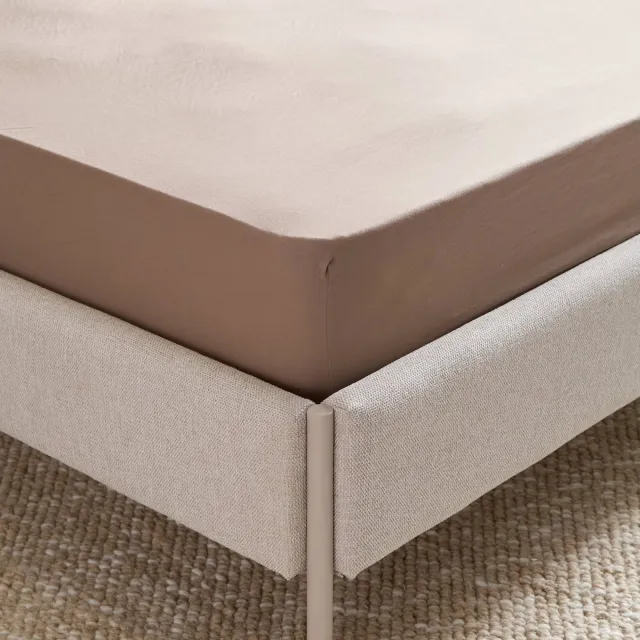 NOUS Living super soft hoeslaken taupe