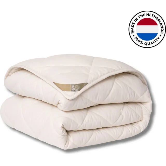 Ten Cate Wollen 4-Seizoenen Dekbed - 140x200 cm - 100% Scheerwol - Zomer- & Winterdekbed - Ademend - Vochtregulerend Ecru