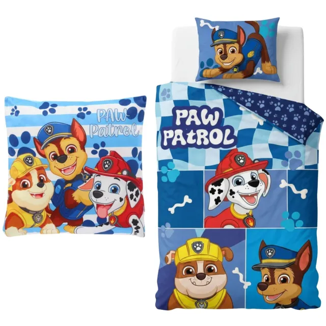 PAW Patrol slaapkamerset; dekbedovertrek en kussen Dekbedset