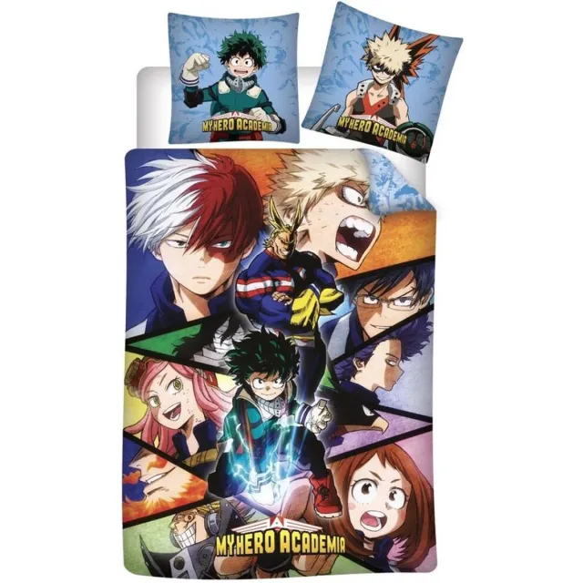 My Hero Academia Dekbedovertrek, Quirk - Eenpersoons - 140 x 200 cm - Polyester Multi Colour