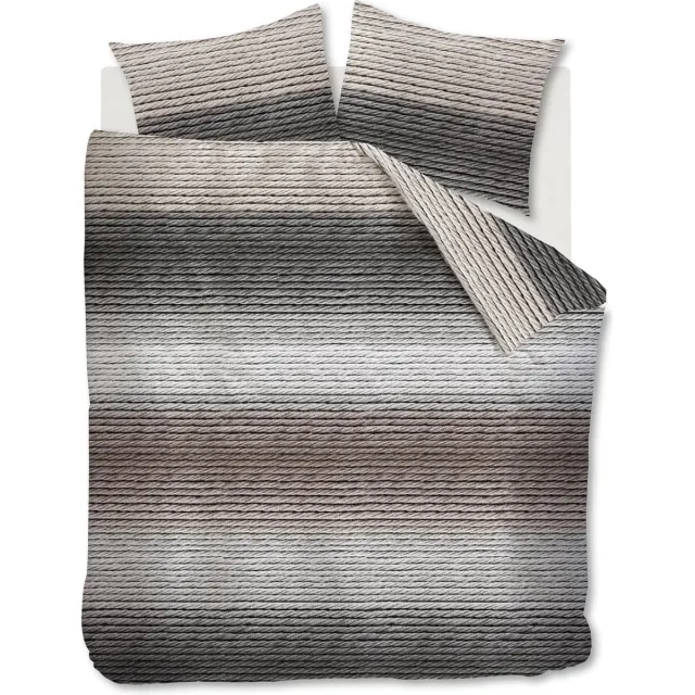 At Home AHWM Subtle Dekbedovertrek - Tweepersoons - 200x200/220 cm - Natural Naturel / off-white
