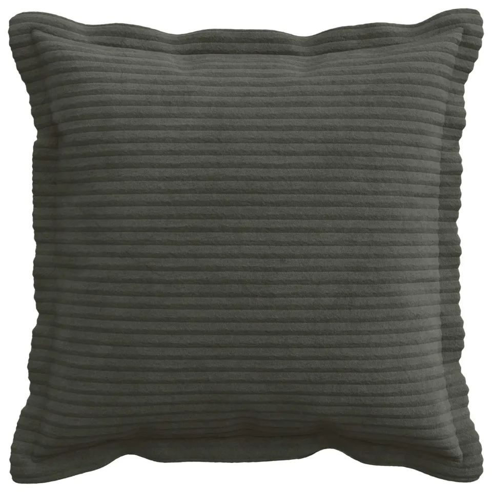 vidaXL Kussensloop 2 st HOUTEN Antraciet 50 x 50 cm corduroy Anthraciet