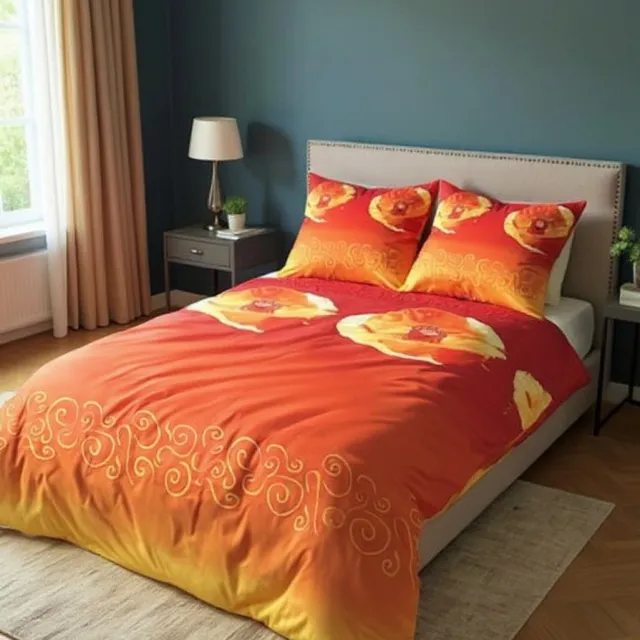 SENZATIONE 100% Katoen Percaline Dekbedovertrek 200x200/220-2x60x70 cm IMPERIA MULTI