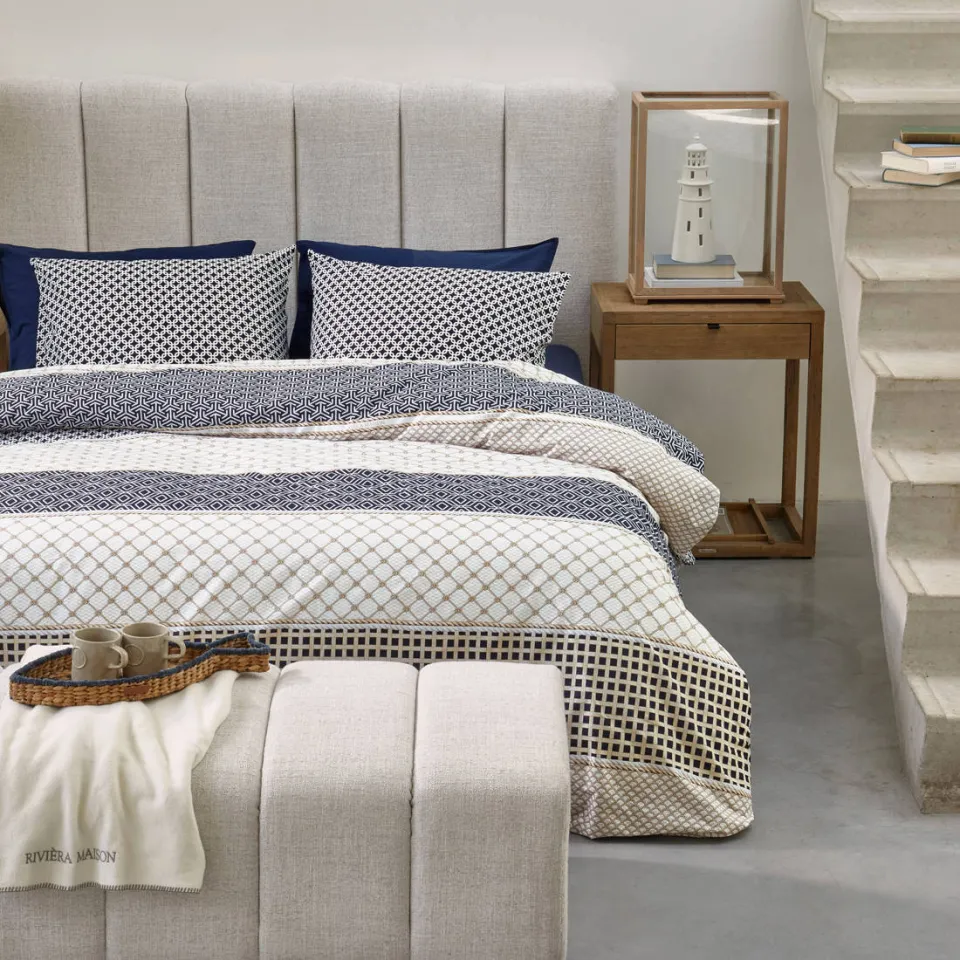 Riviera Maison Ropes dekbedovertrek lits-jumeaux blauw, foto 4