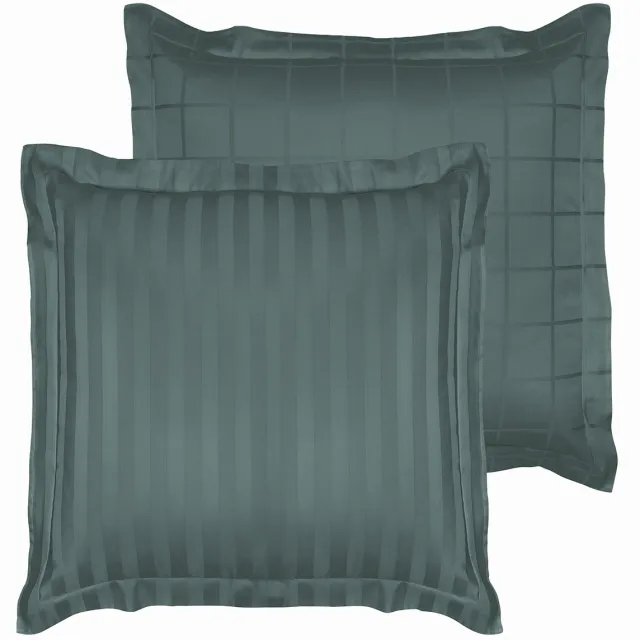 De Witte Lietaer Kussensloop Zygo Atlantic - 60 x 70 cm - Groen - Katoen Satijn