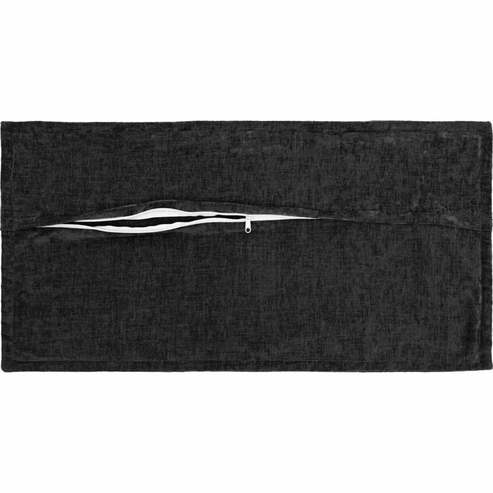 vidaXL Kussensloop 2 st HOUTEN Antraciet 40 x 70 cm Chenille Stof, foto 4
