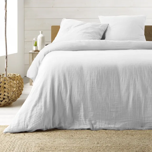KGS Promolinge Katoenen gaas bedset 240 x 220 cm_ Wit