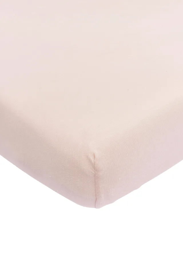 Meyco katoenen jersey ledikant hoeslaken 60x120 cm Soft Pink