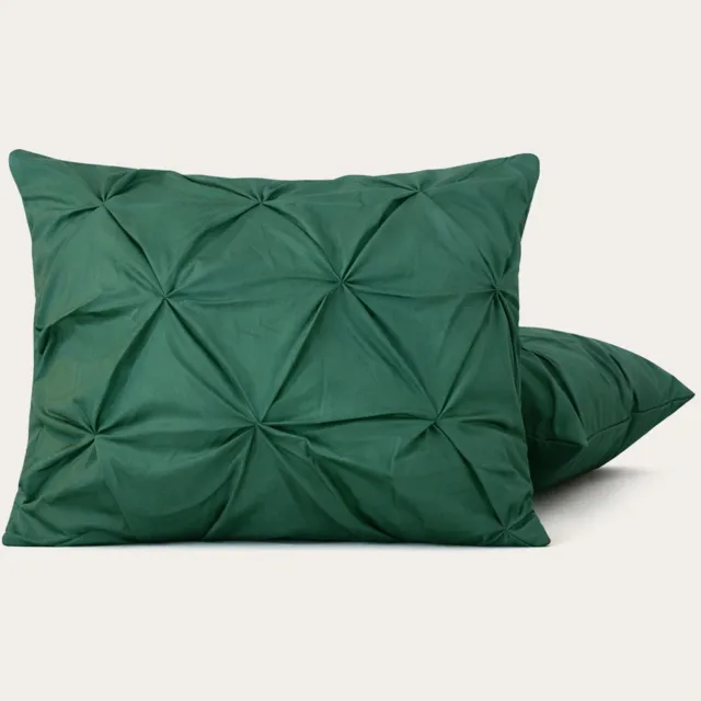 Happybed Kussenslopen Dark Green 60x70 cm - Kussensloop set 2 stuks - 100% Microvezel - Ultieme slaapcomfort