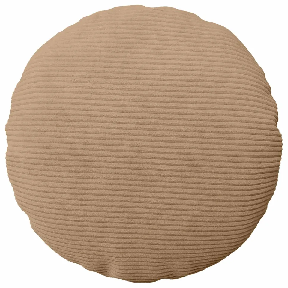 vidaXL Kussensloop 2 st HEERLEN Bruin Dia. 30 cm corduroy