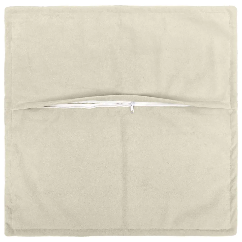 vidaXL Kussensloop 2 st HOUTEN Crèmekleurig 70 x 70 cm, foto 3