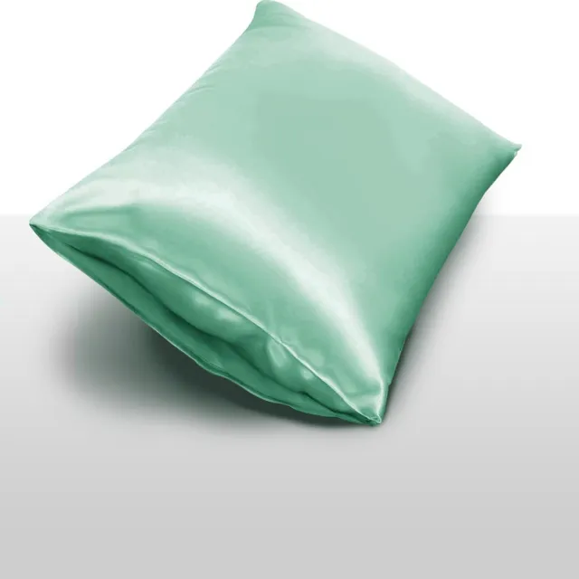 inSilk Zijden Kussensloop Mintgroen 50x70 cm - 100% Moerbei Zijde