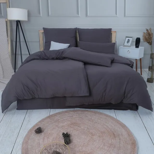 Riokem ® 4-Delige Luxe Bedlinnen Set - 100% Katoen - Oeko-Tex Gecertificeerd grijs
