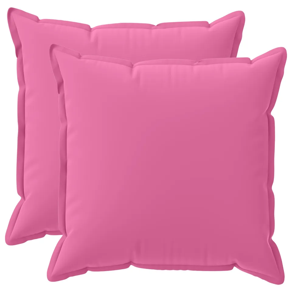 vidaXL Kussensloop 2 st HOUTEN Roze 70 x 70 cm Polyester, foto 3