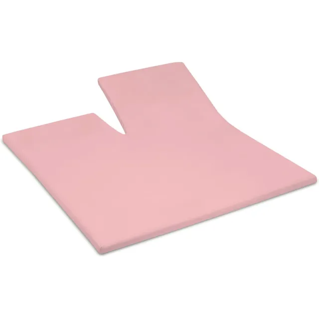 Cinderella Weekend - Topper hoeslaken met split (tot 15 cm) - Katoen - 160x200 cm - Roze