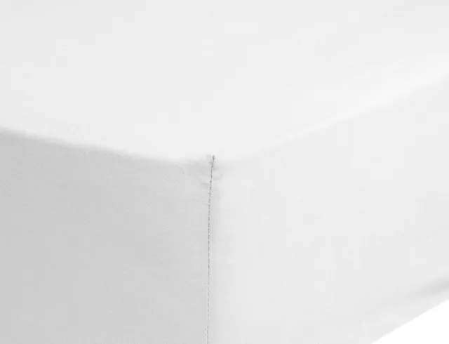 Good Morning hoeslaken effen kleur - Kind 70x150 cm - Wit - 100% Katoen renforce White