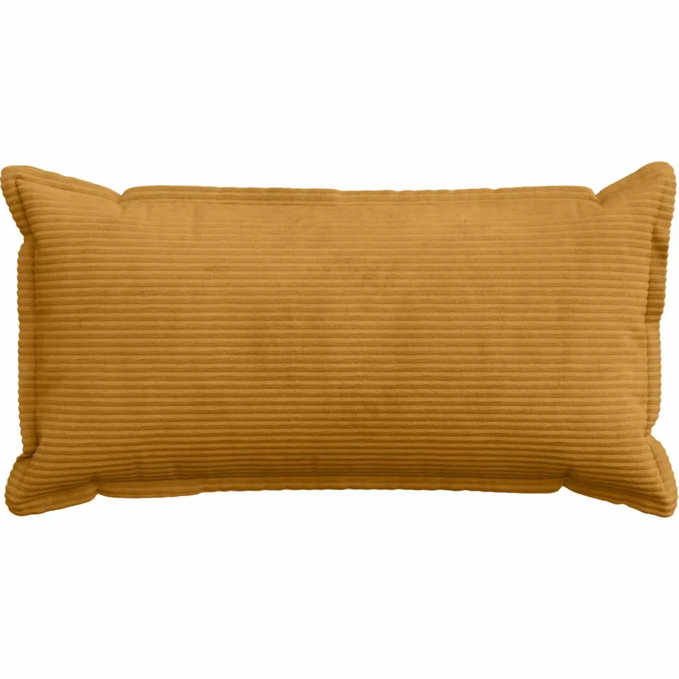 vidaXL Kussensloop 6 st HOUTEN Geel 40 x 80 cm corduroy