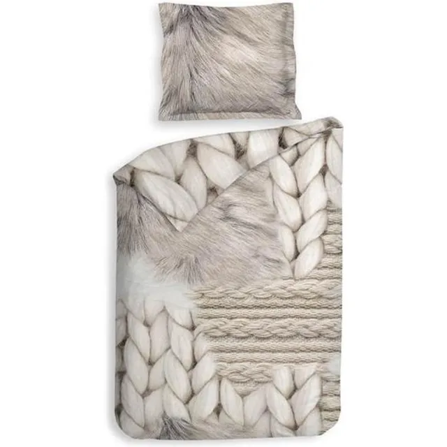 Heckett & Lane Bodett Dekbedovertrek - Cream Ivory