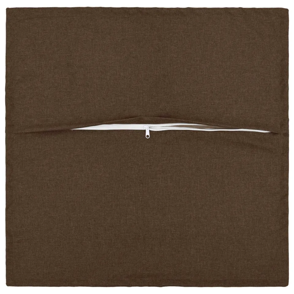 vidaXL Kussensloop 6 st HOUTEN Bruin 70 x 70 cm Faux Linnen, foto 4