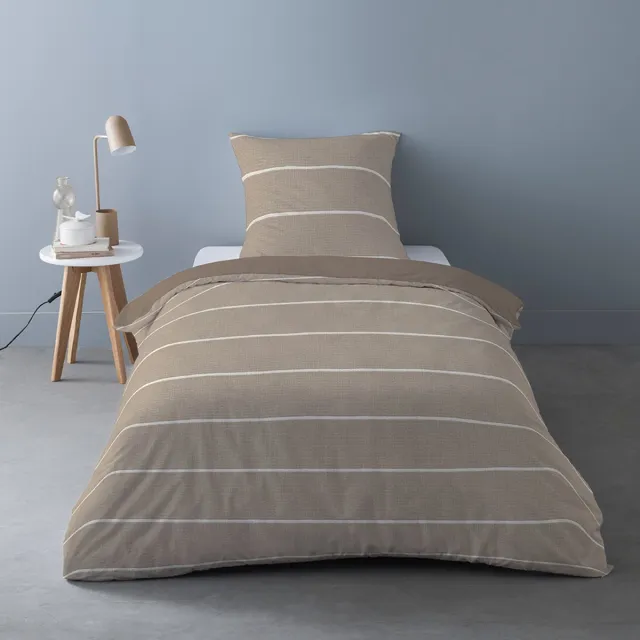 bedlin Dekbedovertrek Flanel - Winter - 1 persoon - Amme Lin Groen