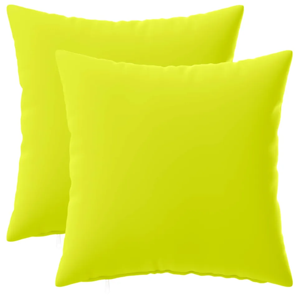vidaXL Kussensloop 2 st HEERLEN Helder groen 30 x 30 cm Polyester, foto 3