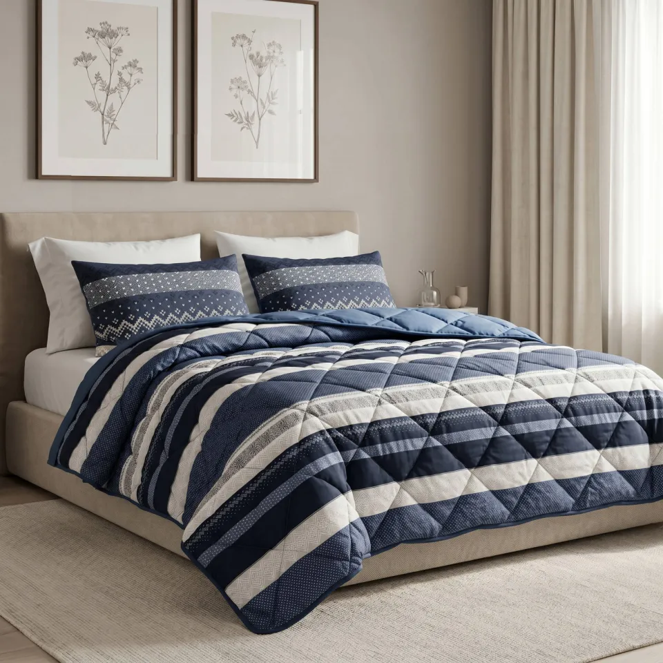 Sleeptime synthetisch zomerdekbed zonder overtrek - donkerblauw, foto 3