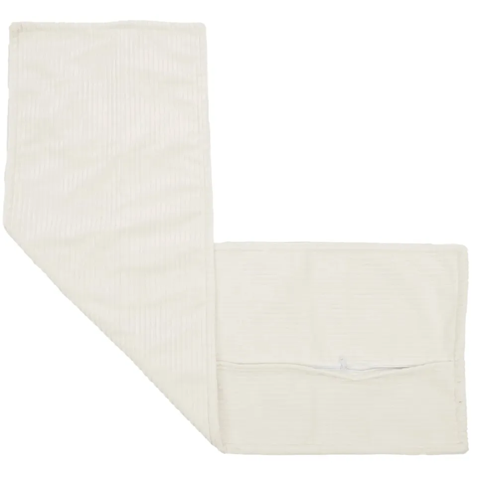 vidaXL Kussensloop HOUTEN Crèmekleurig 40 x 145 cm corduroy, foto 4